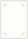Textured Bianco Slit Card 5 1/4 x 7 1/4 - 10/Pk