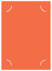 Electric Orange Slit Card 5 1/4 x 7 1/4 - 10/Pk