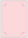 Pink Feather Slit Card 5 1/4 x 7 1/4 - 10/Pk