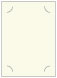 Linen Natural White Slit Card 5 1/4 x 7 1/4 - 10/Pk
