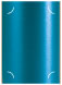 Teal Silk Slit Card 5 1/4 x 7 1/4 - 10/Pk