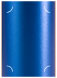 Blue Silk Slit Card 5 1/4 x 7 1/4 - 10/Pk