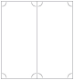 Crest Solar White Slit Folded Card 4 1/4 x 9 - 10/Pk