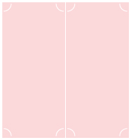 Pink Feather Slit Folded Card 4 1/4 x 9 - 10/Pk