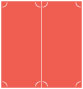 Coral Slit Folded Card 4 1/4 x 9 - 10/Pk
