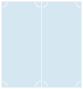 Blue Feather Slit Folded Card 4 1/4 x 9 - 10/Pk
