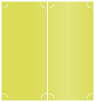 Lime Slit Folded Card 4 1/4 x 9 - 10/Pk