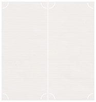 Linen Natural White Slit Folded Card 4 1/4 x 9 - 10/Pk