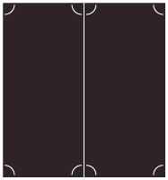 Linen Black Slit Folded Card 4 1/4 x 9 - 10/Pk