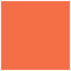Electric Orange Square Flat Card 6 1/4 x 6 1/4 - 25/Pk