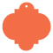 Electric Orange Style F Tag (3 x 3) 10/Pk