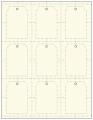 Natural White Soho Imprintable Tag Style A1 2 x 3 (9 per sheet - 5 sheets per pack)
