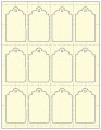 Baronial Ivory Soho Imprintable Tag Style A2 1 3/4 x 3 (12 per sheet - 5 sheets per pack)