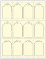 Baronial Ivory Soho Imprintable Tag Style A2 1 3/4 x 3 (12 per sheet - 5 sheets per pack)