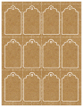 Natural Kraft Soho Imprintable Tag Style A2 1 3/4 x 3 (12 per sheet - 5 sheets per pack)