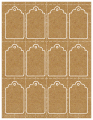 Natural Ktaft Soho Imprintable Tag Style A2 1 3/4 x 3 (12 per sheet - 5 sheets per pack)