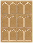Natural Ktaft Imprintable Tag Style A2