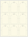 Natural White Soho Imprintable Tag Style A3 2 x 3 1/4 (9 per sheet - 5 sheets per pack)