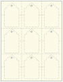 Natural White Soho Imprintable Tag Style A3 2 x 3 1/4 (9 per sheet - 5 sheets per pack)