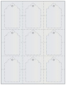 Silver Soho Imprintable Tag Style A3 2 x 3 1/4 (9 per sheet - 5 sheets per pack)