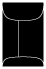 Black Mini Top Open Envelope 2 1/4 x 3 1/2 - 25/Pk