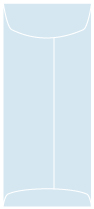 Blue Feather Top Open Envelope 4 1/8 x 9 1/2 - 25/Pk