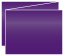 Purple Trifold Card 5 1/2 x 4 1/4 - 10/Pk