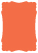 Electric Orange Victorian Card 3 1/2 x 5 - 25/Pk