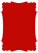 Firecracker Red Victorian Card 3 1/2 x 5 - 25/Pk