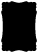 Black Victorian Card 3 1/2 x 5 - 25/Pk