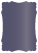 Iris Blue Victorian Card 3 1/2 x 5 - 25/Pk