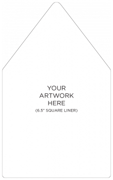 Thumbnail Image for Liner 6 1/2 x 6 1/2 + Printing - 25/Pk title=
