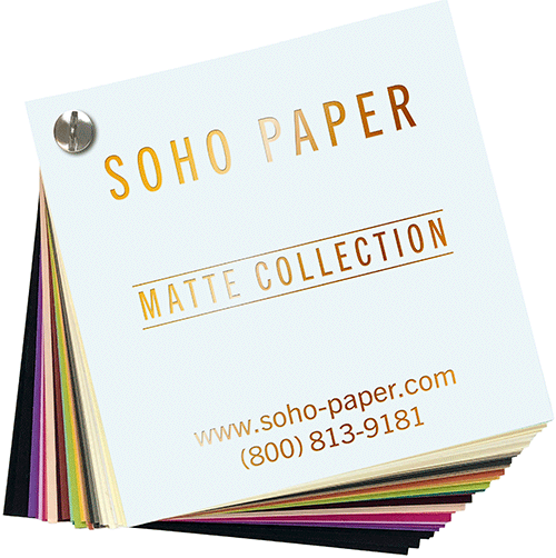 Soho Paper Buy Matte Swatch Book Direct from Soho Paper, NJ