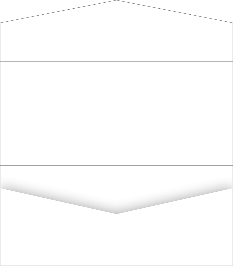 Buy Pocket Invitation Style A4 (4 x 9) - 10/pk Direct from Soho Paper, NJ, image size:974x1109