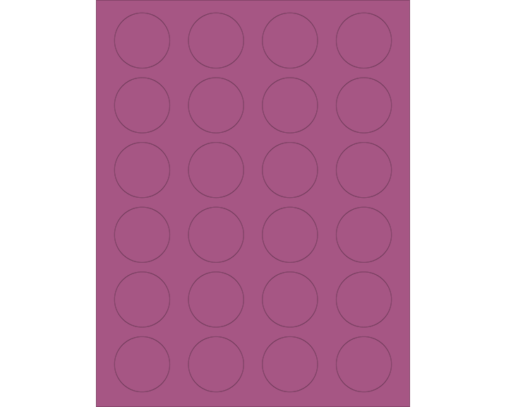 Thumbnail Image for Exacto Labels - 1 1/2 inch Round - 24 Labels/Sh- 5 Sh/Pk