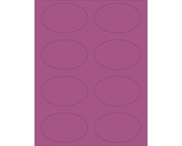 Thumbnail Image for Exacto Labels - Oval 3 1/2 x 2 1/4 - 8 Labels/Sh - 5 Sh/Pk