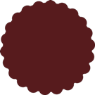 Thumbnail Image for Scallop Circle Card 2 1/2 Inch - 25/Pk