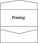 Pocket Invitation Style A - 4 x 9  + Full Color Printing (10/pk)