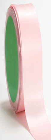 Light Pink Ribbon - Double Faced Satin - 3/8 in - 100 Yard