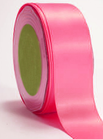 Shocking Pink Ribbon 7/8 in - 100 yards - Double Faced Satin