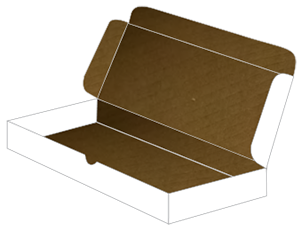 White Mailer Box 11 3/4 x 6 1/4 x 2 - 25/Pk