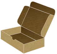 Kraft Mailer Box 7 x 5 1/2 x 2 - 25/Pk