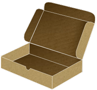 Kraft Mailer Box 6 1/2 x 8 1/2 x 2 - 25/Pk