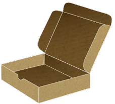 Kraft Mailer Box 7 x 7 x 2 - 25/Pk