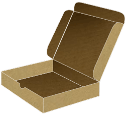 Kraft Mailer Box 9 1/2 x 9 1/2 x 2 - 25/Pk