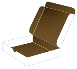 White Mailer Box 9 1/2 x 9 1/2 x 2 - 25/Pk