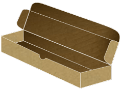 Kraft Scroll Mailer Box 10 1/2 x 3 3/4 x 2 1/2