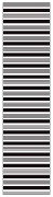 Stripe Black & White Belly Belts 4 1/2 x 18 - 25/Pk