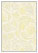 Paisley Yellow Flat Card 3 1/2 x 5 - 25/Pk
