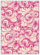 Nature Hot Pink Flat Card 5 1/4 x 7 1/4 - 25/Pk